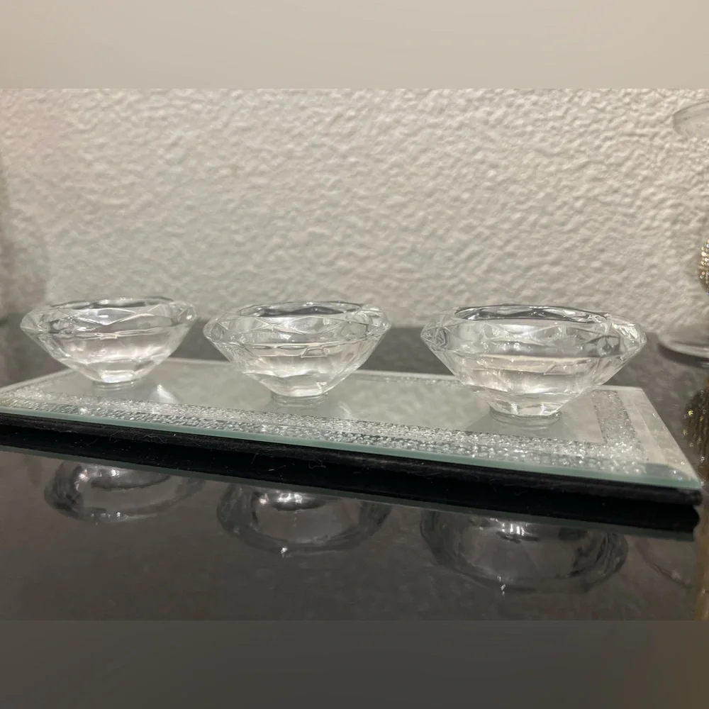 Crystal Diamond Candle Holder